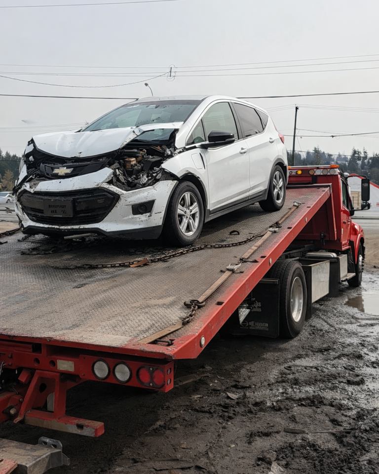 Accident Total Loss Chevy EV Removal
